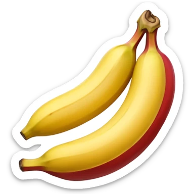 make a peeled red banana  sticker