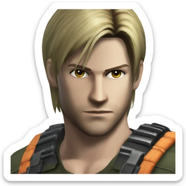 Leon kennedy from resident evil sticker