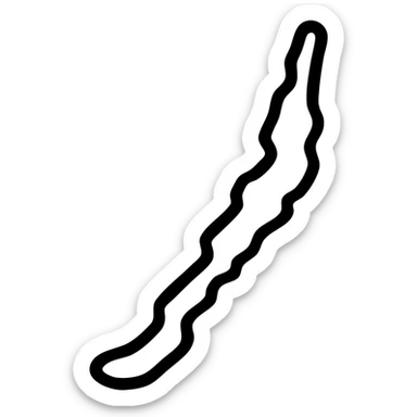 minimalistic sticker design with the silhouette of Lake Baikal centered using black outline only no fill simple high contrast style no text sticker