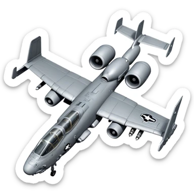 A-10 Thunderbolt II - Fairchild Republic (Grey) sticker