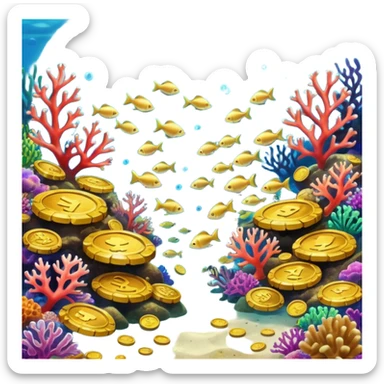 Coral Reef Treasure sticker
