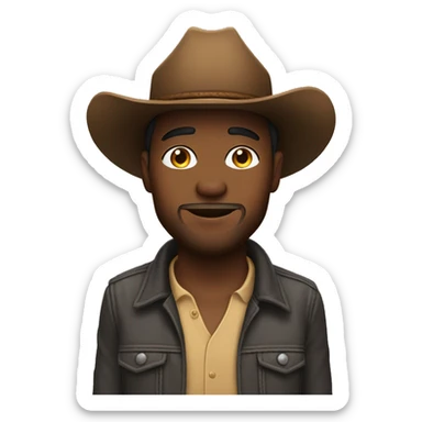 34year old man wearing cowboy hat sticker