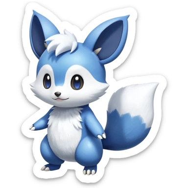 Shiny Minccino-Meowstic-Oshawott-Hybrid (Full body) sticker