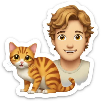 Newt with a cat sticker