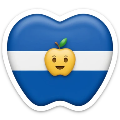 bandeira dos Açores, estilo emoji Apple, minimalista, formato quadrado, sem texto sticker
