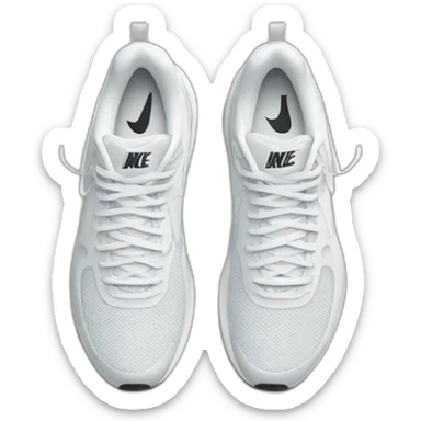 white nike running shoe (only one) sticker