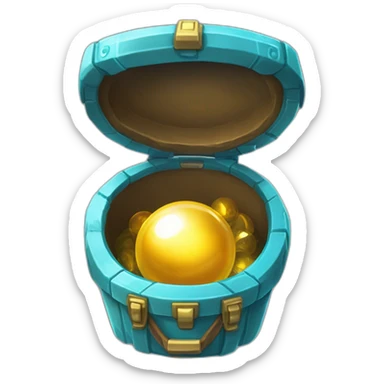 Pokemon Game LootCase Color Cyan Rich Treasure Legendary Epic Pokeballs and Pokemons Inside this have Shiny Glow sticker