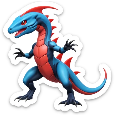 Salandit-Salamence-Venom-Genesect-Heliolisk-Amaura-fusion sticker