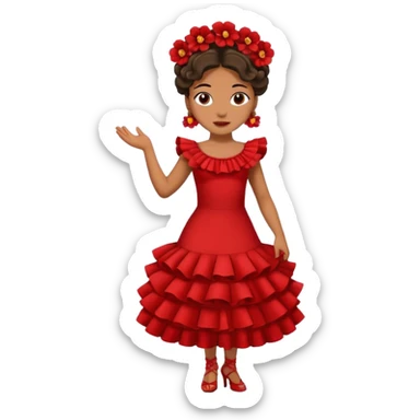Flamenco dancer sticker