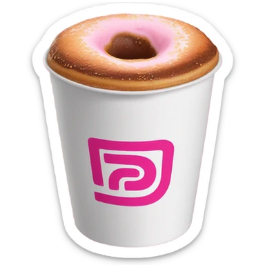 Dunkin Donuts Coffee Cup sticker