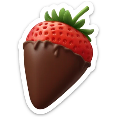 chocolate covered strawberry sticker