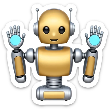Scheduling automation robot assistant sticker