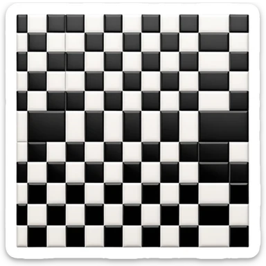 checker board sticker