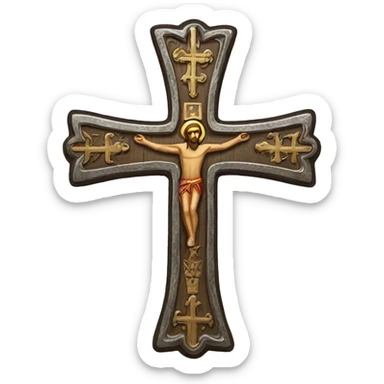 Orthodox cross (serbian) sticker