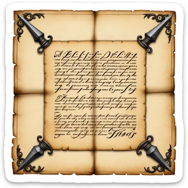 16th century execution letter sticker