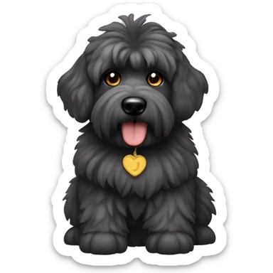 Bouvier des Flanders cute dog sticker