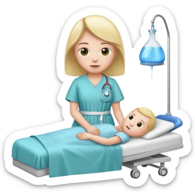 Emoji getting treatment for cystic fibrosis  sticker