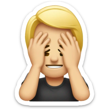 facepalm emoji with the qualtrics logo sticker
