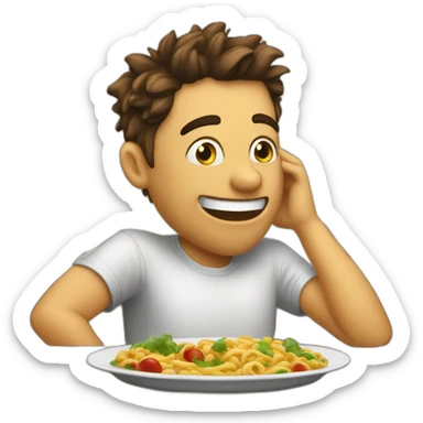 that feeling when the food is really good sticker