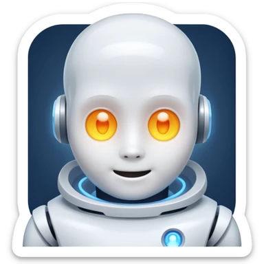 An AI bot that looks like the character Casper sticker