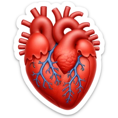 heart animal organ sticker