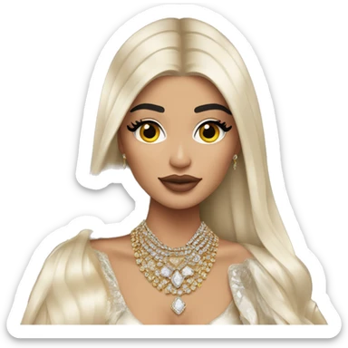 Kylie Jenner Princess with jewellery sticker