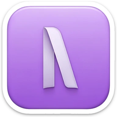 Netflix aesthetic "N" logo in pastel purple sticker