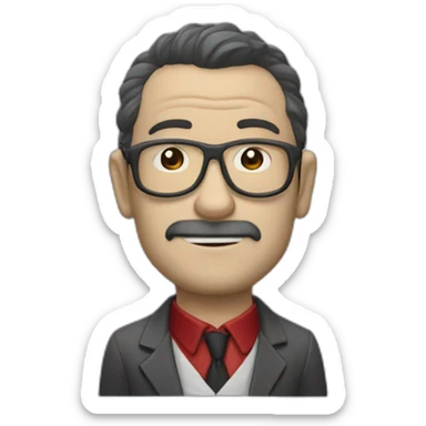 Le professeur dans la casa de papel sticker