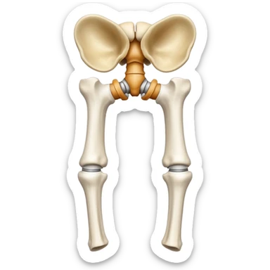 Articulacion de la cadera y femur  sticker