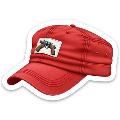 Make America Great Again style hat for gun wielding communists  sticker