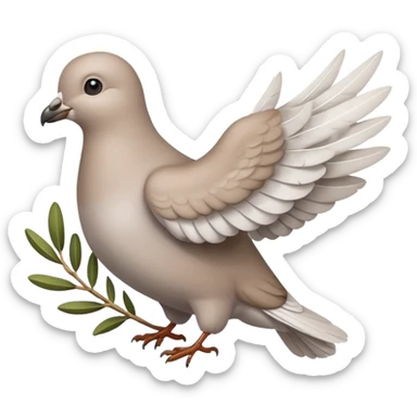 Crie uma figurinha pra stories de uma biblia e outro de uma pomba com o ramo de Oliveira pequeno sticker