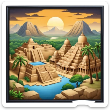 India in 2500 bc emage  sticker