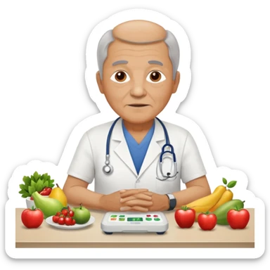 puedes crear una imagen de un abuelo de 63 años con una enfermedad cardiovascular?? pero puedes poner donde creas adecuado ya sea al rededor o donde se vea vbien habitos saludables como buena alimentacion signos vitales.. sticker