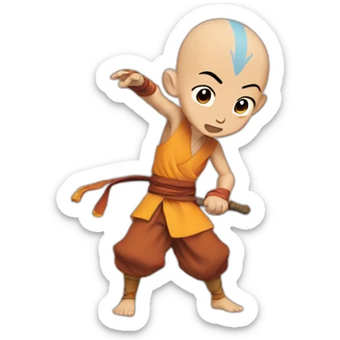 aang bending air sticker