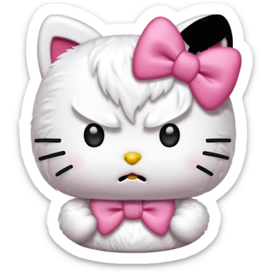 Hello-kitty hello-kitty mad sticker