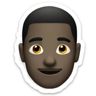 black circle half blended sticker