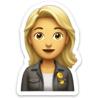 Mujer fotógrafa sticker