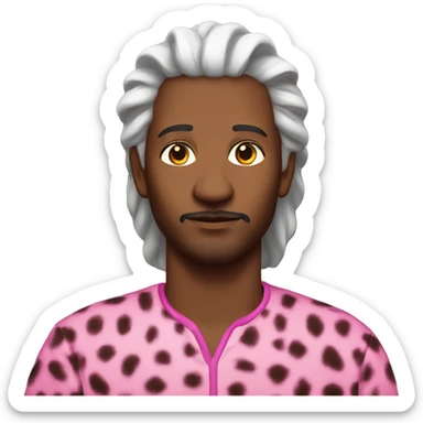 A prophet wearing pink cheetah  sticker