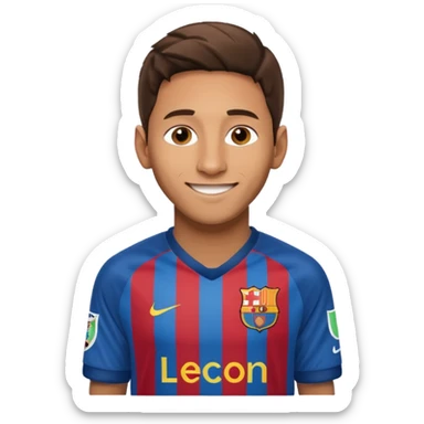 a leo messi icon sticker