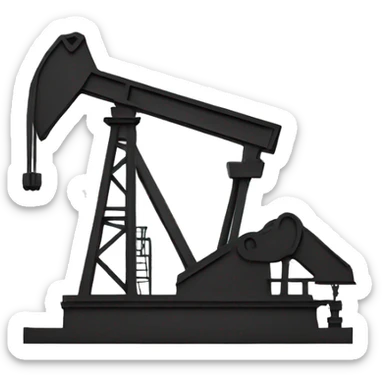 Pumpjack oil sticker