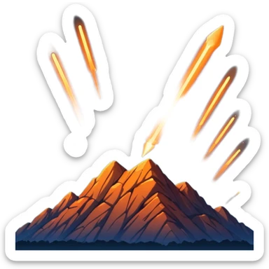 meteor shower sticker