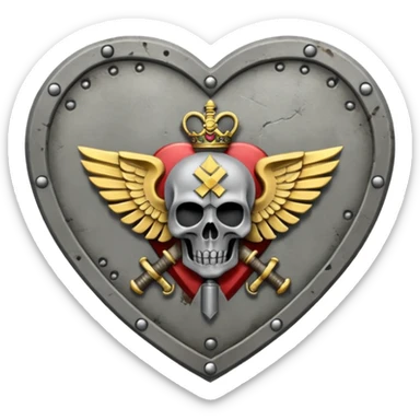 Death Korps Of Krieg love heart sticker