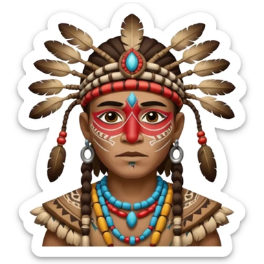 A tribal shaman sticker
