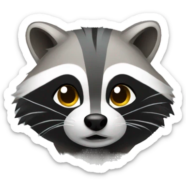 a raccoon is a cleaner  sticker