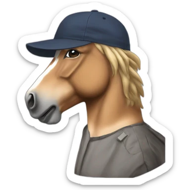 Cabotage at the horse in the rad cap sticker