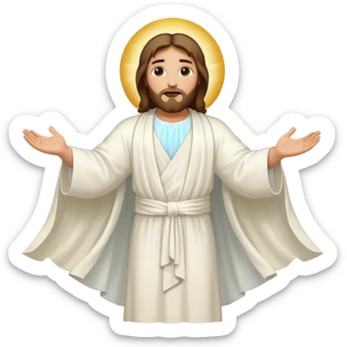 jesus fly to the heaven sticker