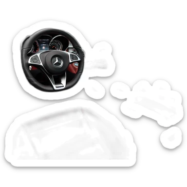 mercedes benz c class red interior sticker