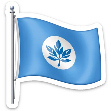 une emoticone avec un drapeau à la couleur de l'entreprise SAP sticker