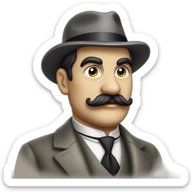 Hercule Poirot sticker