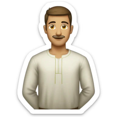 homme d'origine algerienne  sticker